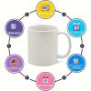 Funny "Don't Be A Dumb Bass" Fishing Mug - 11oz White Ceramic Coffee Cup with Double-Sided Fish Illustration, Ideal
